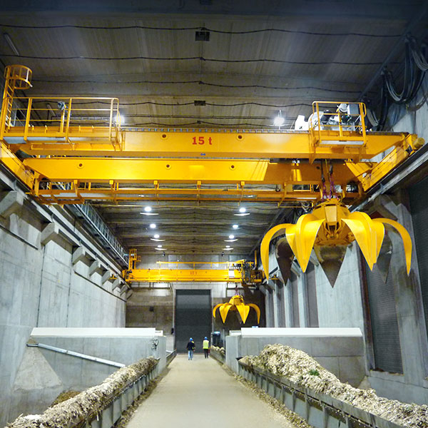  Grab bucket double girder overhead crane