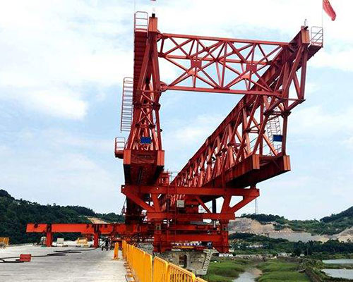 The main application of high speed railway bridge erecting machine