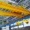 Double girder overhead crane with magnet