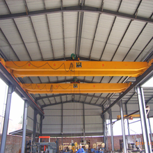 LH workshop trolley double girder overhead crane price