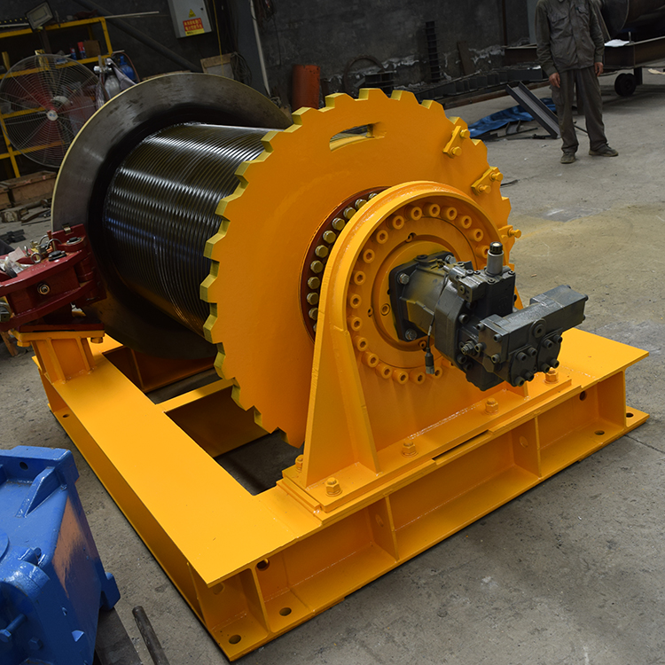hydraulic electric winch machine