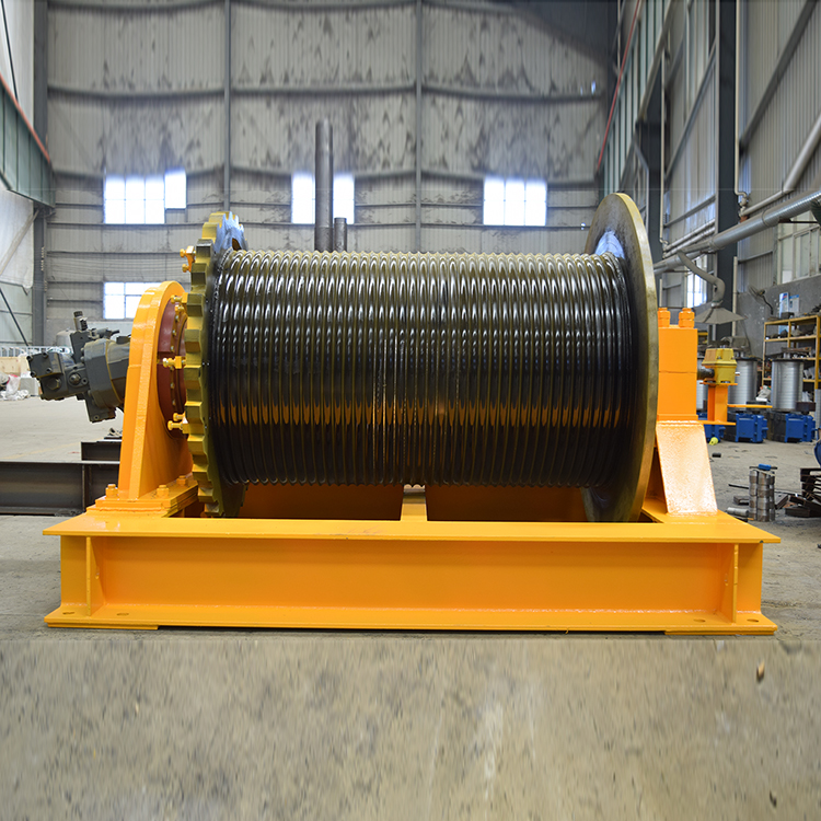 hydraulic electric winch machine